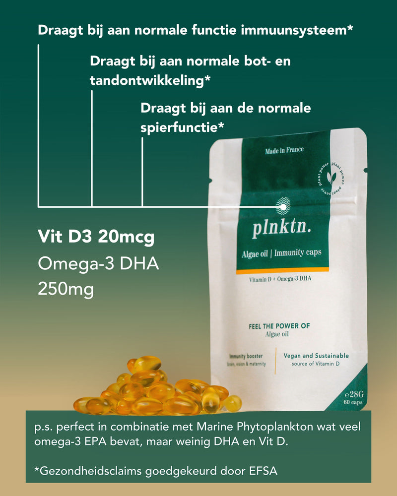 Vegan Algenolie Vitamine D3 - 60 capsules 